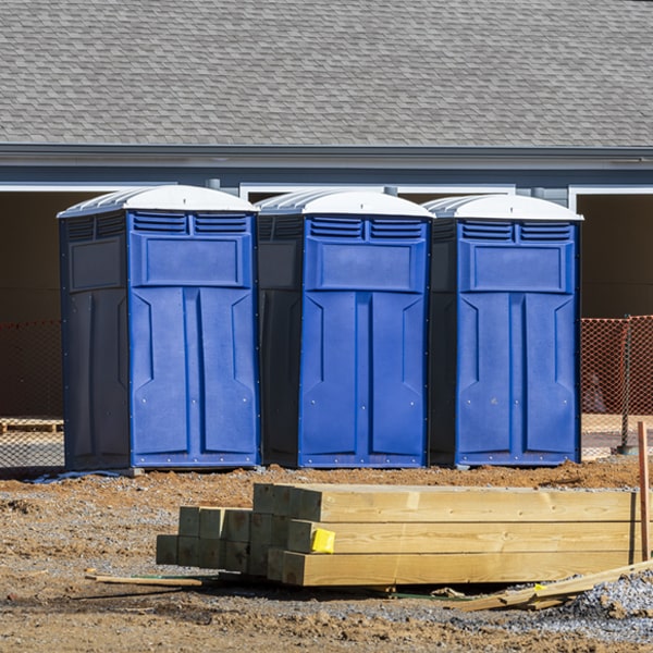 how often are the portable toilets cleaned and serviced during a rental period in Vincentown NJ